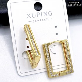 Сережки Xuping14К 10675 ( 2.6 см.)